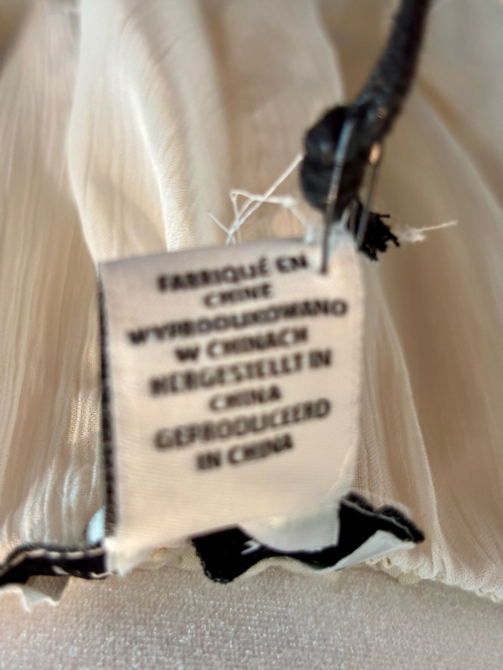 NWT Sincerely Jules Cream Ruffled Tiered Chiffon Midi Skirt - S - Picture 6 of 7
